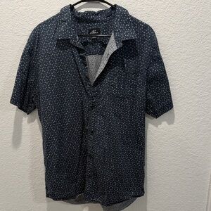Men's Blue Patterned Shirt